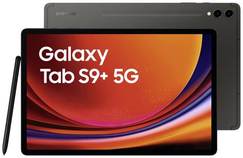 Samsung Galaxy Tab S9+ LTE/4G, 5G, WiFi 256GB Graphit Android-Tablet 31.5cm (12.4 Zoll) 2.0GHz, 2.8G von Samsung