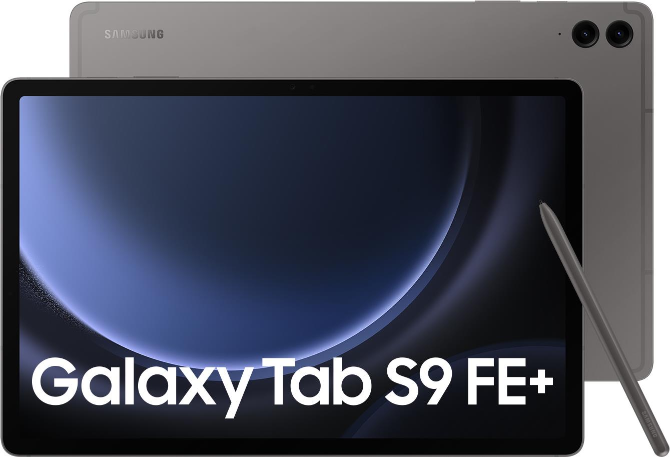 Samsung Galaxy Tab S9 FE+ 256 GB 31,5 cm (12.4) Samsung Exynos 12 GB Wi-Fi 6 (802.11ax) Android 13 Grau (SM-X610NZAEEUB) von Samsung