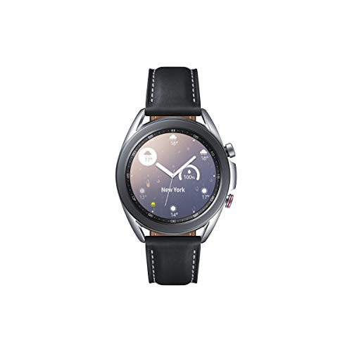 Samsung Galaxy Watch3, runde Bluetooth Smartwatch für Android, drehbare Lünette, LTE, Fitnessuhr, Fitness-Tracker, großes Display, 41 mm, silber, inkl. 36 Monate Herstellergarantie [Exkl. bei Amazon] von Samsung