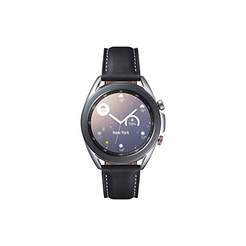 Samsung Galaxy Watch3, runde Bluetooth Smartwatch für Android, drehbare Lünette, LTE, Fitnessuhr, Fitness-Tracker, großes Display, 41 mm, Silber, inkl. 36 Monate Herstellergarantie [Exkl. bei Amazon] von Samsung