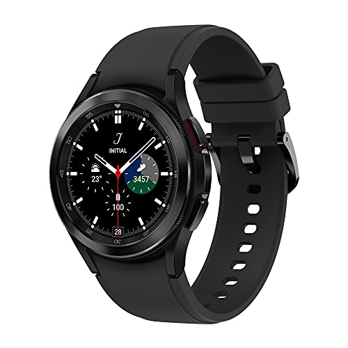 Samsung Galaxy Watch4 Classic, Runde LTE Smartwatch, Wear OS, drehbare Lünette, Fitnessuhr, Fitness-Tracker, 42 mm, Black inkl. 36 Monate Herstellergarantie [Exkl. bei Amazon] von Samsung