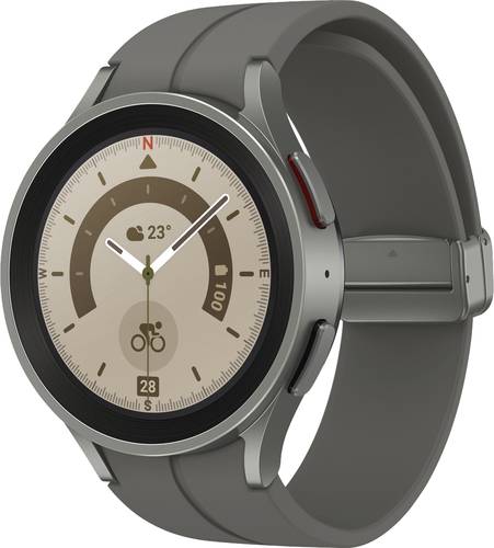 Samsung Galaxy Watch5 Pro Smartwatch 45mm Uni Grau, Titanium Samsung Galaxy Watch5 Pro Smartwatch 45mm Uni Grau, Titanium von Samsung