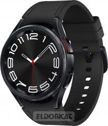 Samsung Galaxy Watch6 Classic 43 mm Smartwatch Fitness Tracker, Wellness-Überwachung, Lange Akkulaufzeit, Bluetooth, interaktive Lünette aus Edelstahl, Graphit von Samsung