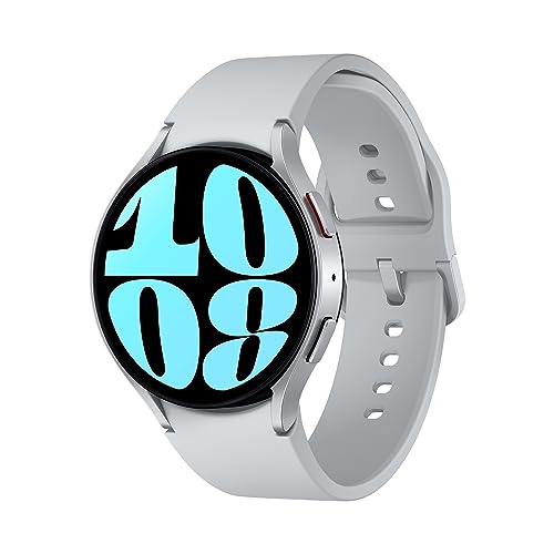 Samsung Galaxy Watch6 LTE 44 mm, Smartwatch Schlafanalyse, Wellness-Monitor, Lange Akkulaufzeit, Touch-Lünette aus Aluminium, Silber von Samsung