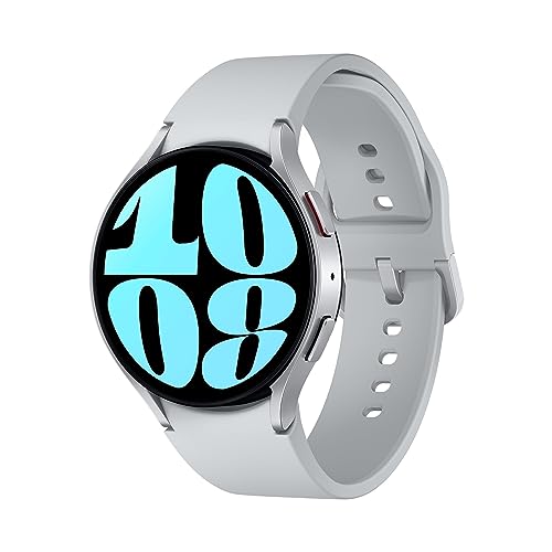 Samsung Galaxy Watch6 Smartwatch, Gesundheitsfunktionen, Fitness Tracker, LTE, 44 mm, Silber, Inkl. 36 Monate Herstellergarantie [Exklusiv bei Amazon] von Samsung