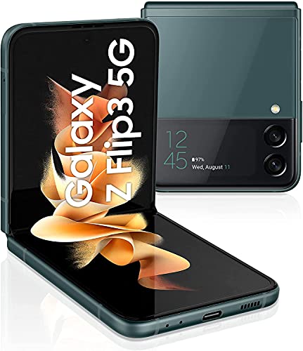 Samsung Galaxy Z Flip3 5G (17,03 cm) , faltbares Handy, großes 1,9 Zoll Frontdisplay, 128 GB interner Speicher, 8 GB RAM, Green, inkl. 36 Monate Herstellergarantie [Exklusiv bei Amazon] von Samsung