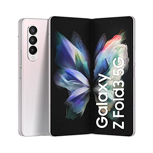 Samsung Galaxy Z Fold3 5G, faltbares Handy, flexibles, großes 7,6 Zoll Display, 256 GB Speicher, in Phantom Silver inkl. 36 Monate Herstellergarantie [Exklusiv bei Amazon] von Samsung
