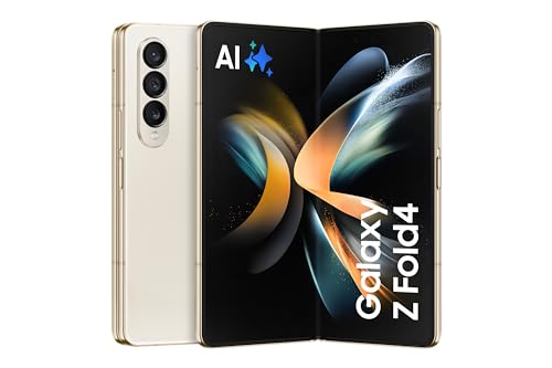 Samsung Galaxy Z Fold4 5G Mobiltelefon ohne SIM-Karte Android Klapp-Smartphone 512 GB, Beige, inkl. 36 Monate Herstellergarantie [Exklusiv bei Amazon] von Samsung