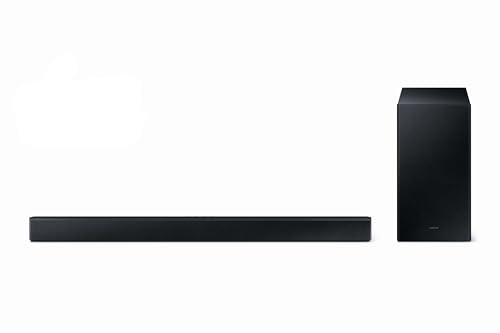 Samsung HW-C440G 2.1-Kanal C-Soundbar mit Subwoofer, 3 intergrierte Lautsprecher, Nachtmodus (SSE), Game Mode, Inkl. One Remote Control [2023] von Samsung