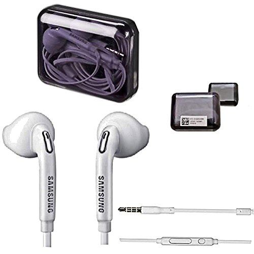 Samsung Handy Stereo Premium Headset Jewel Case Box - In-Ear Kopfhörer - Freisprecheinrichtung - in der Farbe Weiß für kompatible Mobiltelefone mit 3,5 mm Klinke von Samsung