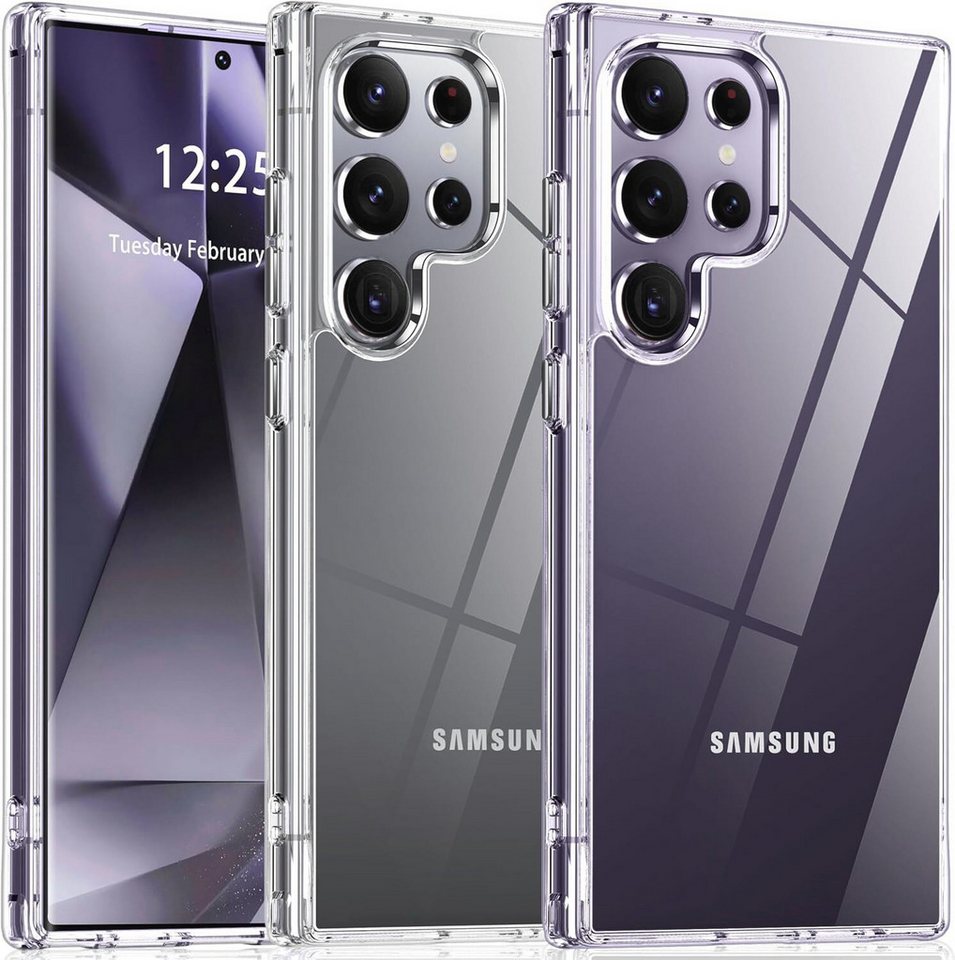 Samsung Handyhülle Mobeen Designed for Samsung Clear Cover für Samsung Galaxy S25 Ultra, Backcover, Schutzhülle, Handyschutzhülle, Case, Schutzcase, stoßfest Samsung Handyhülle Mobeen Designed for Samsung Clear Cover für Samsung Galaxy S25 Ultra, Backcover, Schutzhülle, Handyschutzhülle, Case, Schutzcase, stoßfest von Samsung
