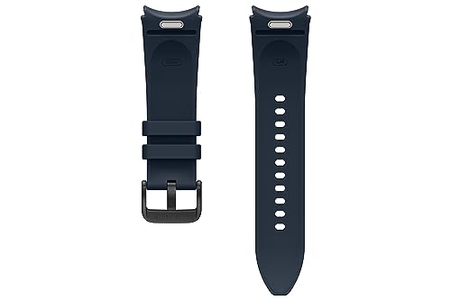Samsung Hybrid Eco-Leather Band (S/M) ET-SHR95 für die Galaxy Watch6, Uhrenarmband, Original Armband, Lederimitat, Fluorkautschuk, klassischer Stil, sportlich, elegant, angenehmer Sitz, Indigo von Samsung