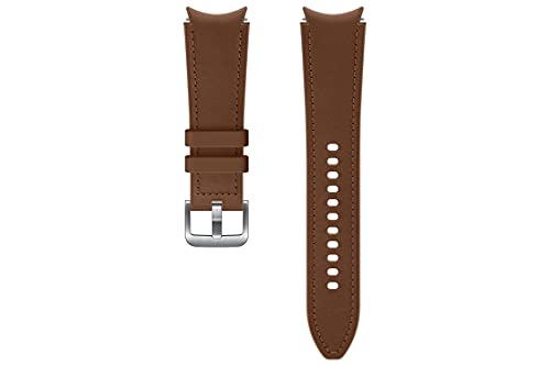 Samsung Hybrid Leather Band (20 mm, M/L) ET-SHR89 für die Galaxy Watch4-Serie, Camel, Large von Samsung