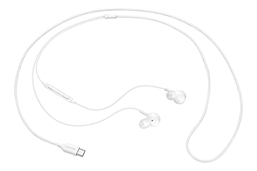 Samsung In-Ear Kopfhörer 'EO-IC100' mit USB Type-C und verwicklungsarmen Gewebekabel, Sound by AKG, Weiß von Samsung