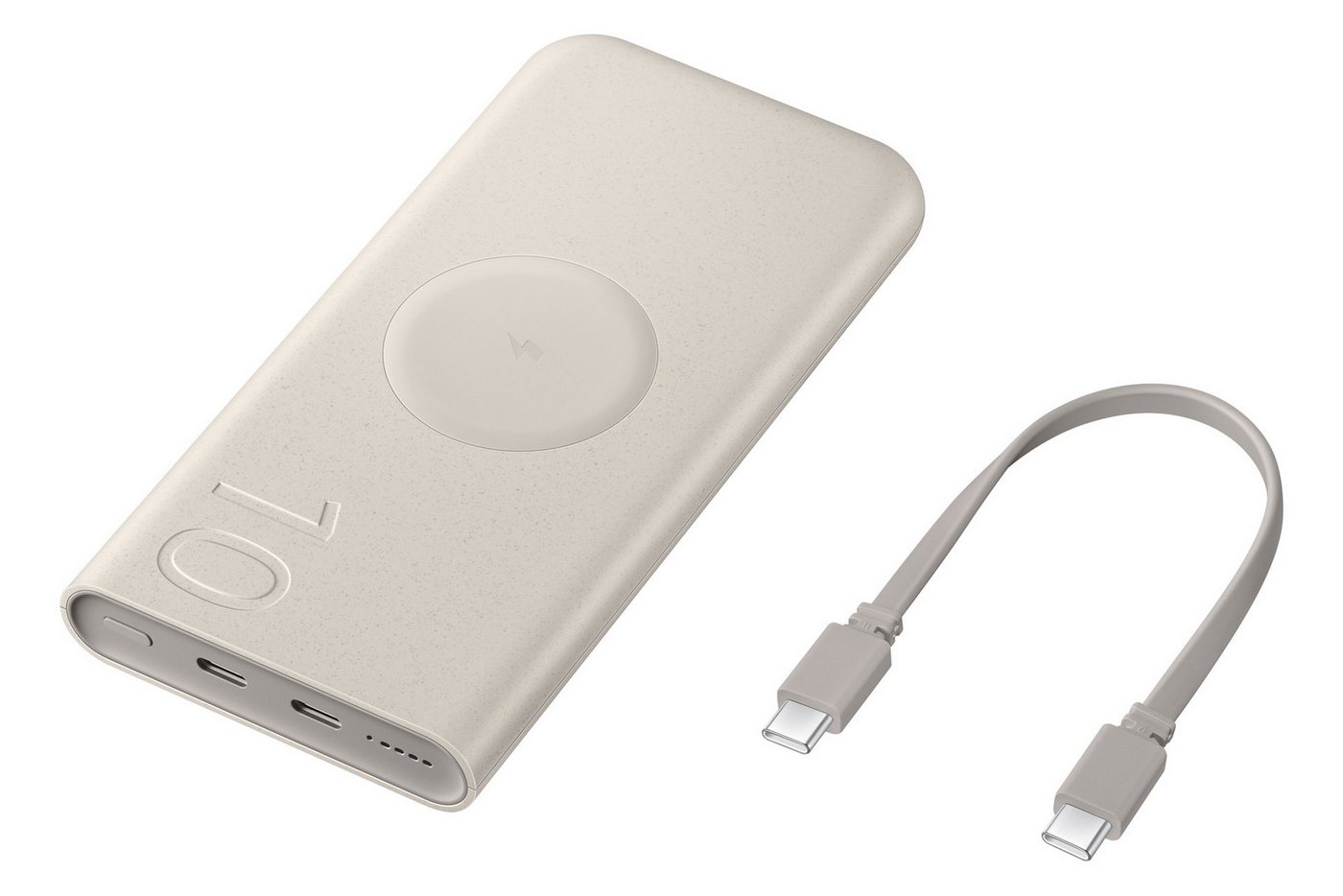 Samsung Induktive Powerbank 10.000 mAh 25 Watt Powerbank Samsung Induktive Powerbank 10.000 mAh 25 Watt, beige 10000 mAh (7,4 V), induktives Laden, PD, Super Fast Charging von Samsung