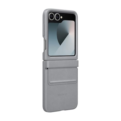 Samsung Kindsuit Case EF-VF741 für das Galaxy Z Flip6 | Smartphone Cover, Handy-Hülle, Schutz Case, vegan Leather, Kratzfest, Gray von Samsung