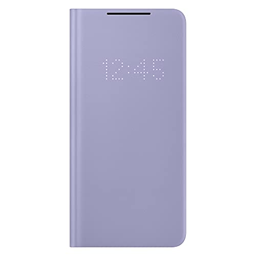 Samsung LED View Smartphone Cover EF-NG996 für Galaxy S21+ 5G Handy-Hülle, LED-Anzeige, Kartenhalterung, Violet von Samsung