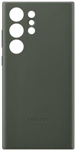 Samsung Leather Cover Backcover Galaxy S23 Ultra Grün Stoßfest von Samsung