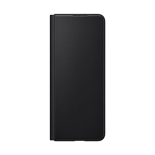 Samsung Leather Flip Cover Smartphone Cover EF-FF926 für das Galaxy Z Fold3 5G, Handy-Hülle, extra-dünn, stoßfest, Schutz Case, Schwarz, Samsung Galaxy Z Fold3 von Samsung