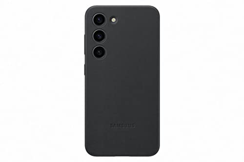 Samsung Leather Smartphone Case EF-VS911 für Galaxy S23, Handy-Hülle, Echtleder, Schlankes Design, Black von Samsung