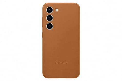 Samsung Leather Smartphone Case EF-VS911 für Galaxy S23, Handy-Hülle, Echtleder, Schlankes Design, Camel Samsung Leather Smartphone Case EF-VS911 für Galaxy S23, Handy-Hülle, Echtleder, Schlankes Design, Camel von Samsung