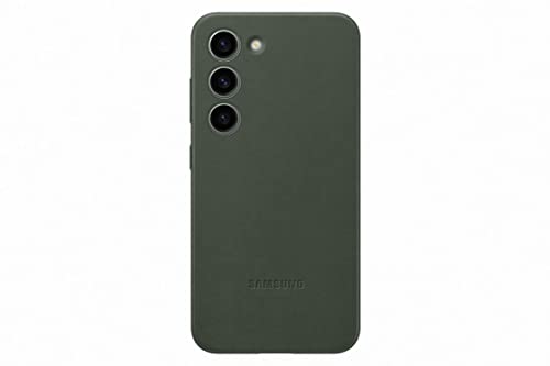Samsung Leather Smartphone Case EF-VS911 für Galaxy S23, Handy-Hülle, Echtleder, Schlankes Design, Green von Samsung