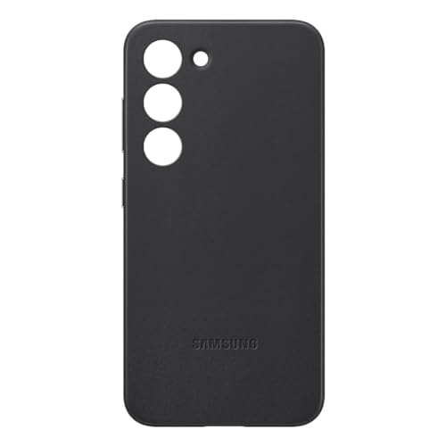 Samsung Leather Smartphone Case EF-VS916 für Galaxy S23+, Handy-Hülle, Echtleder, Schlankes Design, Black von Samsung