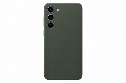 Samsung Leather Smartphone Case EF-VS916 für Galaxy S23+, Handy-Hülle, Echtleder, Schlankes Design, Green von Samsung