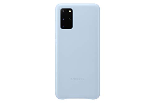 Samsung Leather Smartphone Cover EF-VG985 für Galaxy S20+ | S20+ 5G Handy-Hülle, echtes Leder, Schutz Case, stoßfest, premium, blau von Samsung