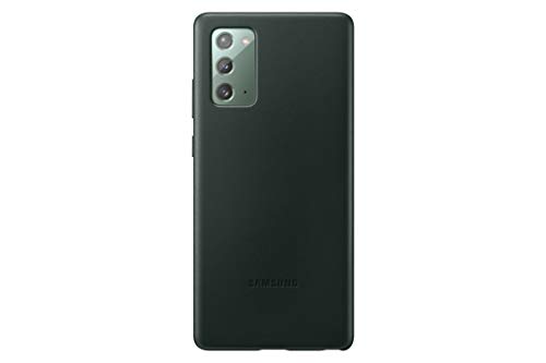 Samsung Leather Smartphone Cover EF-VN980 für Galaxy Note20 Handy-Hülle, echtes Leder, Schutz Case, stoßfest, premium, grün von Samsung