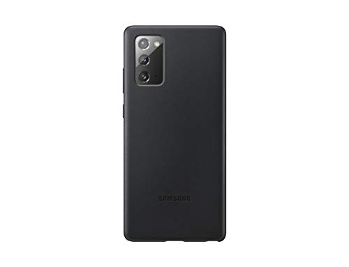 Samsung Leather Smartphone Cover EF-VN980 für Galaxy Note20 Handy-Hülle, echtes Leder, Schutz Case, stoßfest, premium, schwarz von Samsung