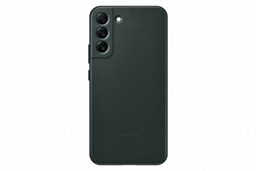 Samsung Leather Smartphone Cover EF-VS906 für Galaxy S22+, Handy-Hülle, echtes Leder, Schutz Case, stoßfest, Premium, Grün Samsung Leather Smartphone Cover EF-VS906 für Galaxy S22+, Handy-Hülle, echtes Leder, Schutz Case, stoßfest, Premium, Grün von Samsung