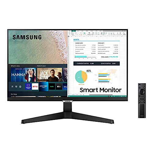 Samsung M5 Smart Monitor S32AM501NU, 32 Zoll, VA-Panel, Bildschirm mit Lautsprechern, FHD-Auflösung, Bildwiederholrate 60 Hz, Randlos, Smart TV Apps mit Fernbedienung, Auto Source Switch Plus, Weiß von Samsung