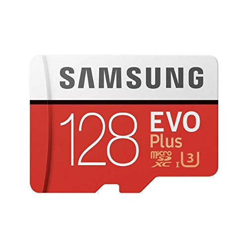 Samsung MB-MC128GA/EU EVO Plus 128 GB microSDXC UHS-I U3 Speicherkarte inkl. SD-Adapter Rot/Weiß von Samsung
