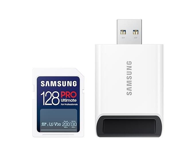 Samsung PRO Ultimate MB-SY128SB Speicherkarte 128 GB mit USB Kartenleser von Samsung