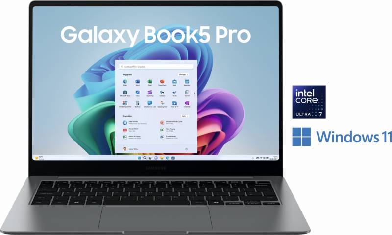 Samsung NP944X Book5 Pro 14 Ultra7 32 GB+ 1TB Gray B2B - 1.000 GB - 32 GB (NP944XHA-KG3DE) - Sonderposten von Samsung