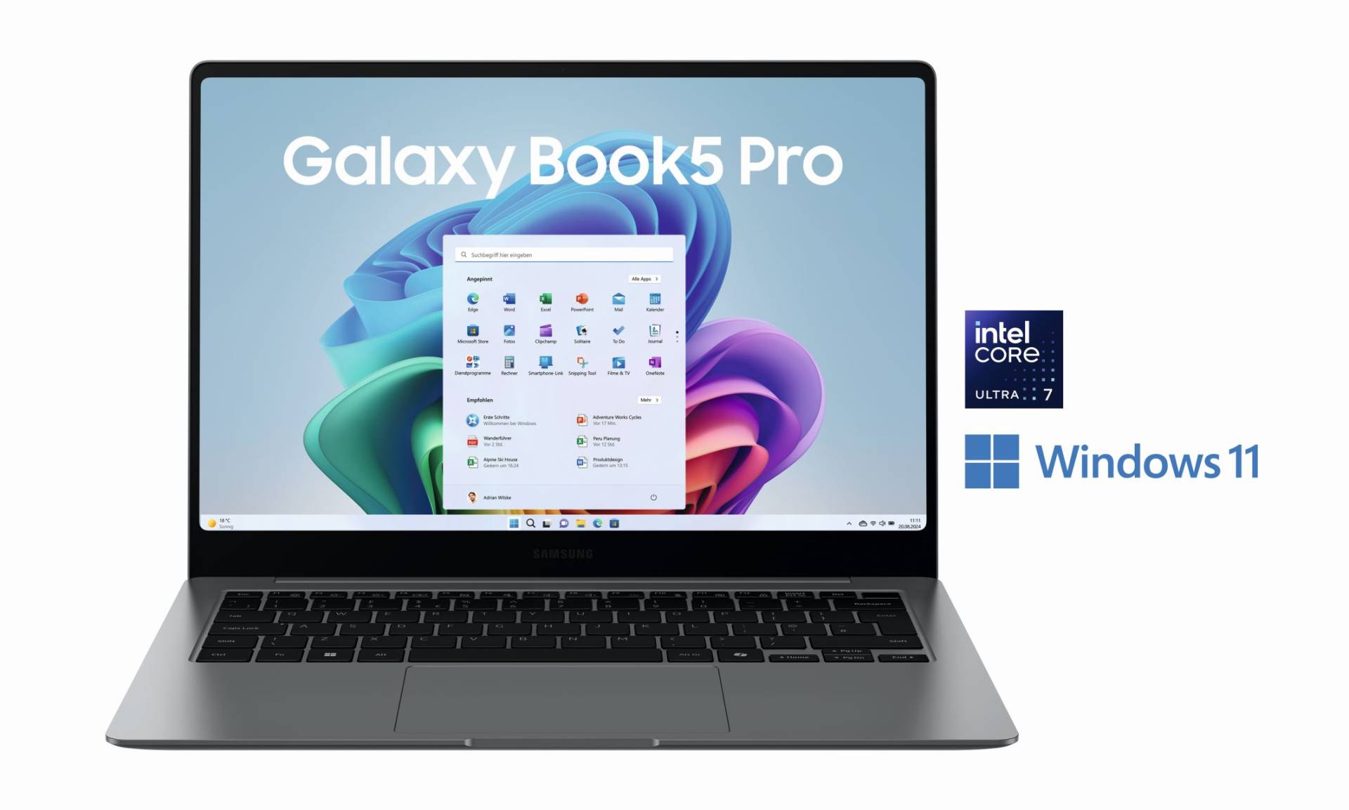Samsung NP944X Book5 Pro 14 Ultra7 32 GB+ 1TB Gray B2B - 1.000 GB - 32 GB (NP944XHA-KG3DE) von Samsung