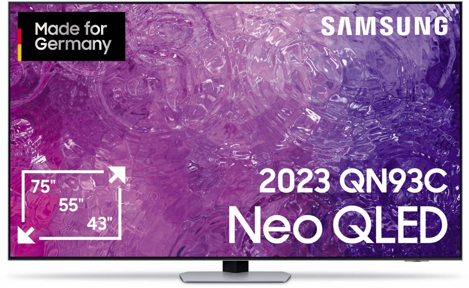 Samsung Neo QLED TV UHD 4K 55 Zoll (138 cm) eclipsesilber von Samsung