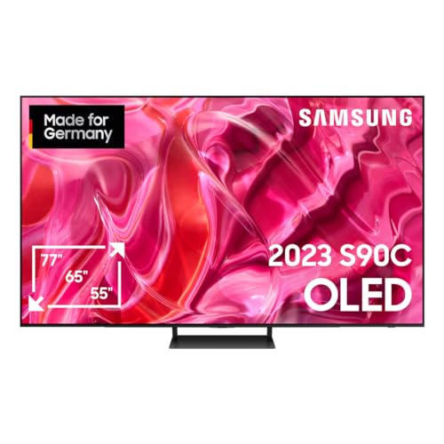 Samsung OLED 4K S90C 55 Zoll Fernseher (GQ55S90CATXZG, Deutsches Modell), Quantum HDR OLED, Neural Quantum Prozessor 4K, LaserSlim Design, Smart TV [2023] von Samsung