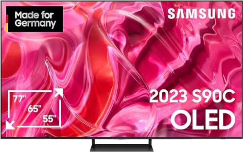 Samsung OLED 4K S90C 77 Zoll Fernseher (GQ77S90CATXZG), Quantum HDR OLED, Neural Quantum Prozessor 4K, LaserSlim Design [2023] von Samsung