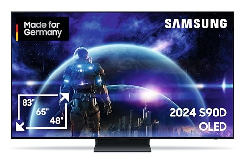 Samsung OLED 4K S90D 48 Zoll (120 cm), UHD Fernseher, TV mit NQ AI Gen2 Prozessor, OLED HDR+, 4K AI Bildverbesserung, Gaming Hub bis 144Hz, Dolby Atmos Sound, OTS Lite, Knox Security, Smart KI TV Samsung OLED 4K S90D 48 Zoll (120 cm), UHD Fernseher, TV mit NQ AI Gen2 Prozessor, OLED HDR+, 4K AI Bildverbesserung, Gaming Hub bis 144Hz, Dolby Atmos Sound, OTS Lite, Knox Security, Smart KI TV von Samsung