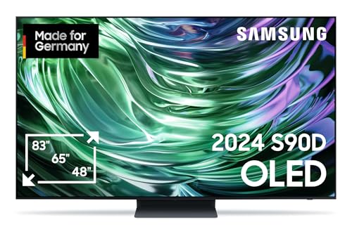 Samsung OLED 4K S90D 77 Zoll (195 cm), UHD Fernseher, TV mit NQ AI Gen2 Prozessor, OLED HDR+, 4K AI Bildverbesserung, Gaming Hub bis 144Hz, Dolby Atmos Sound, OTS Lite, Knox Security, Smart KI TV von Samsung