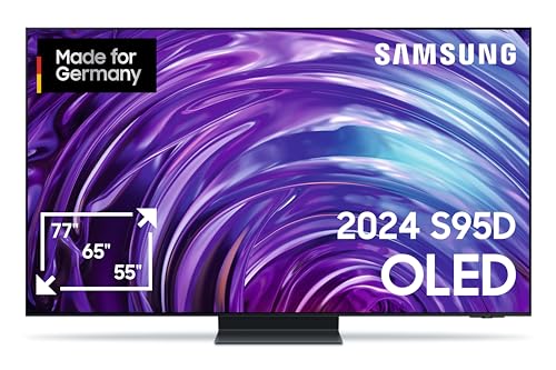 Samsung OLED 4K S95D Fernseher 77 Zoll, Samsung TV mit Neural Quantum 4K AI Gen2 Prozessor, OLED HDR Pro, OLED Glare free, Smart TV, GQ77S95DATXZG, Deutsches Modell [2024] von Samsung