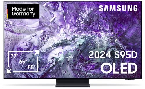 Samsung OLED 4K S95D OLED-TV 139.7cm 55 Zoll EEK G (A - G) CI+, DVB-T2 HD, WLAN, UHD, Smart TV Schwa von Samsung