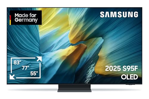 Samsung OLED S95F 65 Zoll (163 cm) 4K Glare Free, UHD Fernseher, NQ4 AI Gen3 Prozessor, OLED HDR Pro, Gaming Hub, Motion Xcelerator 165Hz, 4K Upscaling, Dolby Atmos, Samsung Vision AI Smart TV (2025) von Samsung