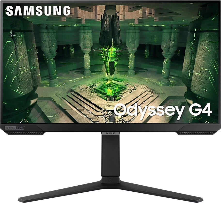 Samsung Odyssey G4 Gaming Monitor S25BG400EU 63,5cm (25 ) - Full HD, IPS, 1ms, 240 Hz, HDMI, DisplayPort, G-Sync [Energieklasse E] (LS25BG400EUXEN) von Samsung