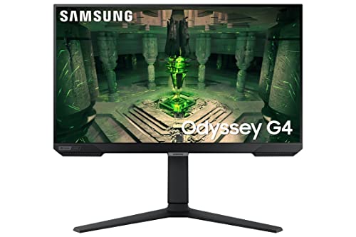 Samsung Odyssey G4B Gaming Monitor LS25BG400EU, 25 Zoll, IPS-Panel, Full HD-Auflösung, AMD FreeSync Premium, G-Sync kompatibel, 1 ms (G/G) Reaktionszeit, Bildwiederholrate 240 Hz, Schwarz von Samsung