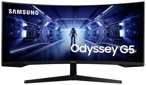 Samsung Odyssey G5 C34G55TWWP LED-Monitor EEK G (A - G) 86.4cm (34 Zoll) 3440 x 1440 Pixel 21:9 1 ms von Samsung