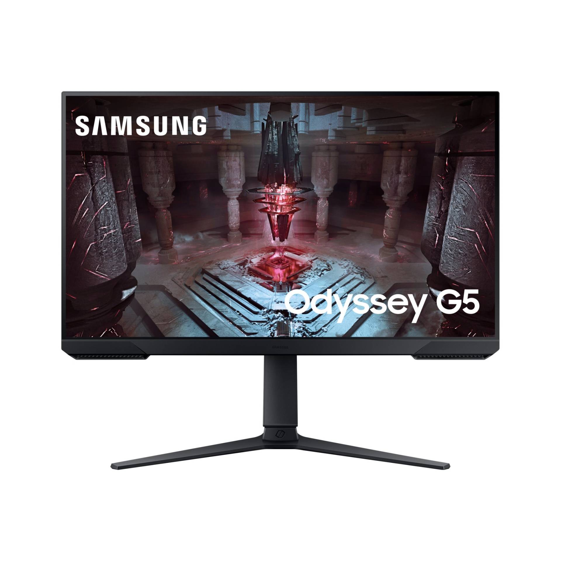 Samsung Odyssey G5 S27CG510EU - G51C Series - LED-Monitor - 68.6 cm (27) - 2560 x 1440 QHD @ 165 Hz - VA - 300 cd/m² - 3000:1 - HDR10 - 1 ms - 2xHDMI, DisplayPort - Schwarz [Energieklasse F] (LS27CG510EUXEN) von Samsung