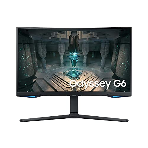 Samsung Odyssey G65B Smart Gaming Monitor S27BG650EU, 27 Zoll, VA-Panel, WQHD-Auflösung, AMD FreeSync Premium Pro, 1000R Bildschirmkrümmung, 1 ms (G/G) Reaktionszeit, Bildwiederholrate 240 Hz, Schwarz von Samsung